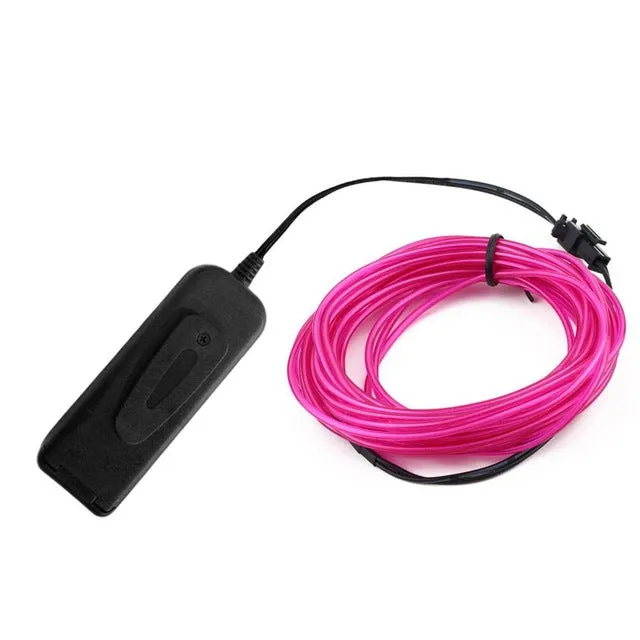 Glow Wire Cable LED Neon party Decoration  Rave 1m/3m/5m