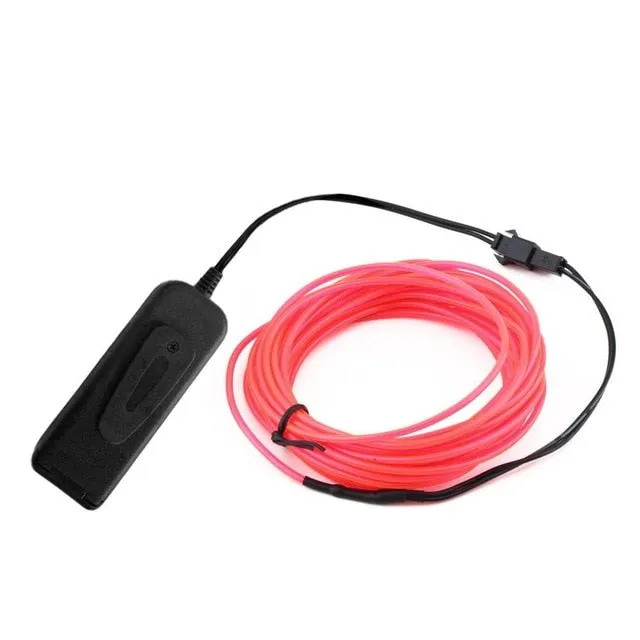 Glow Wire Cable LED Neon party Decoration  Rave 1m/3m/5m