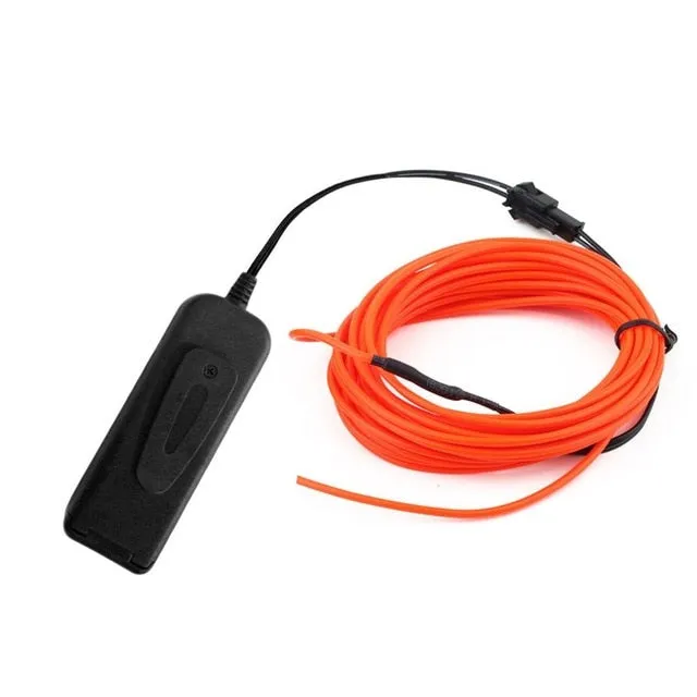 Glow Wire Cable LED Neon party Decoration  Rave 1m/3m/5m