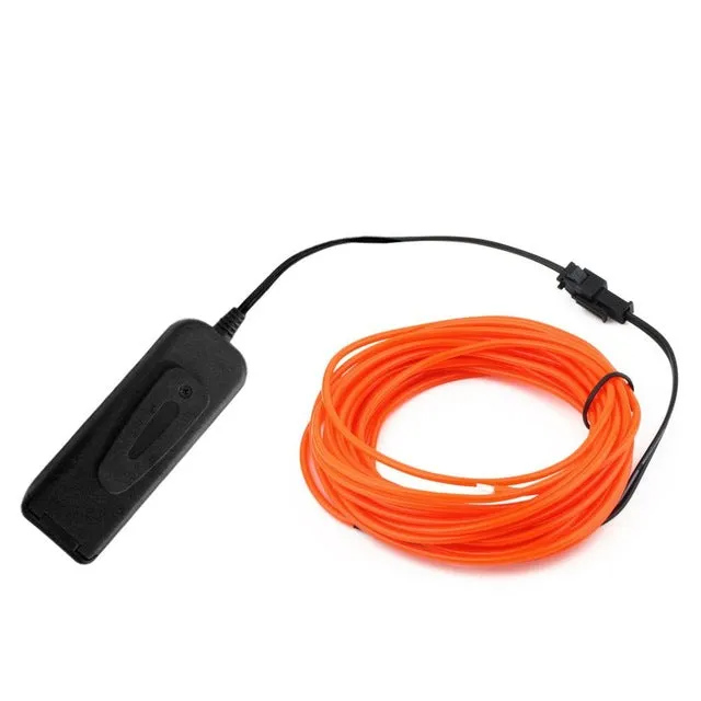 Glow Wire Cable LED Neon party Decoration  Rave 1m/3m/5m
