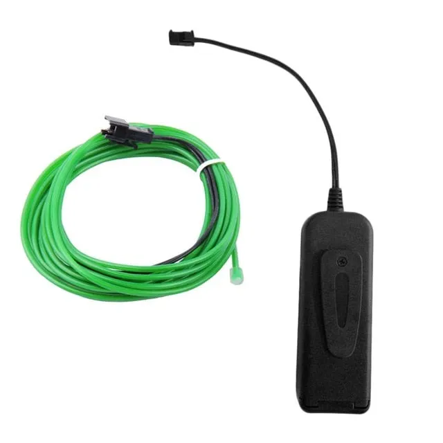 Glow Wire Cable LED Neon party Decoration  Rave 1m/3m/5m