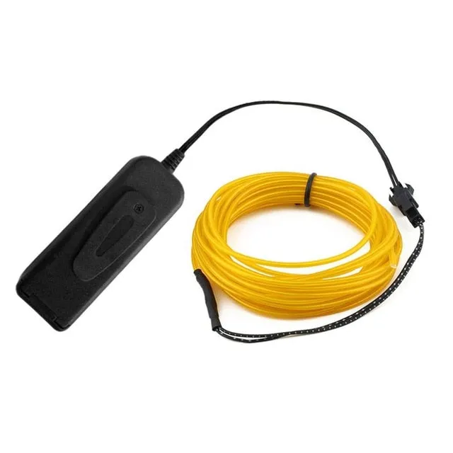 Glow Wire Cable LED Neon party Decoration  Rave 1m/3m/5m