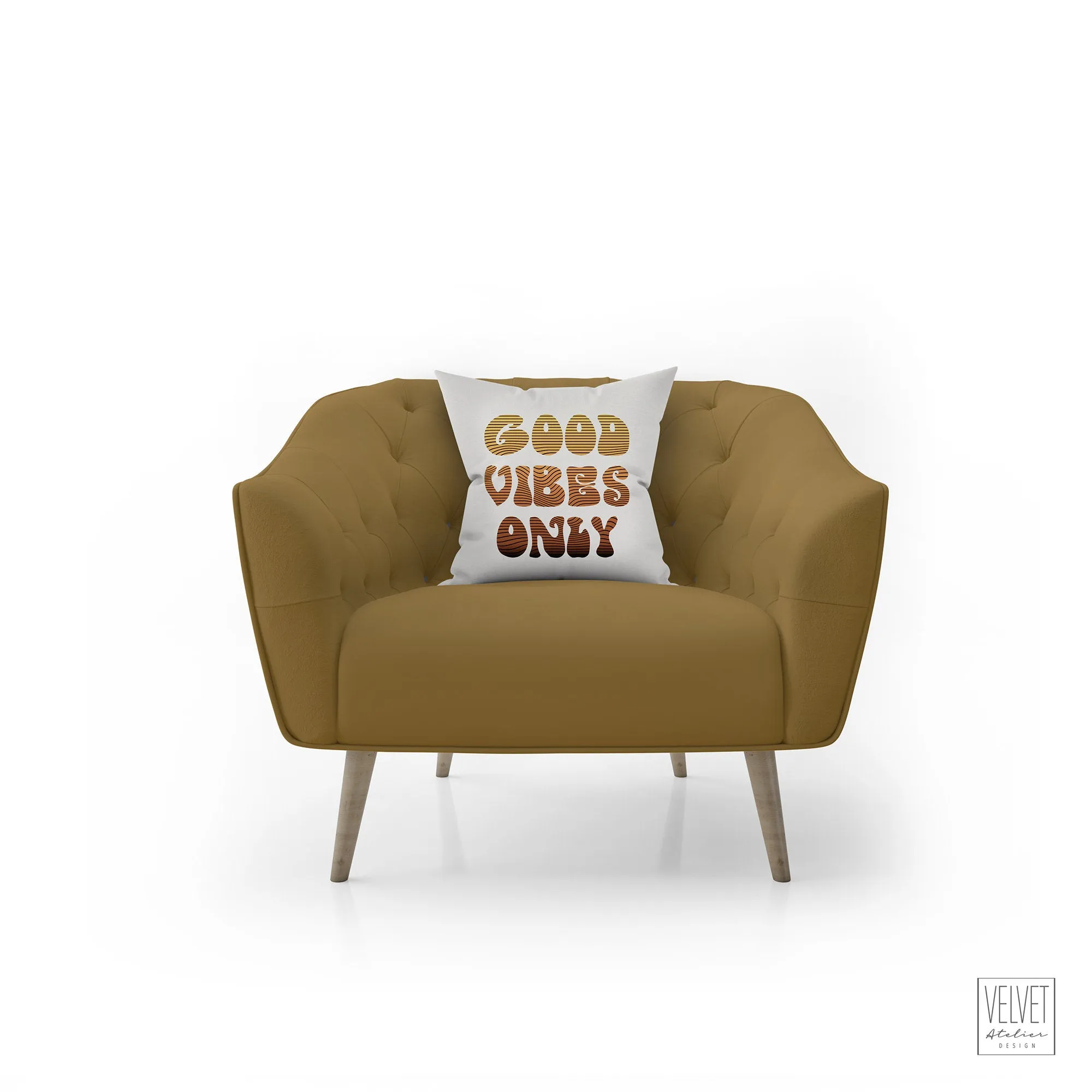 Good vibes only pillow, sunset colors, groovy, Boho pillow, retro pillow, throw pillow, home decor, pillow cover and insert, accent pillow
