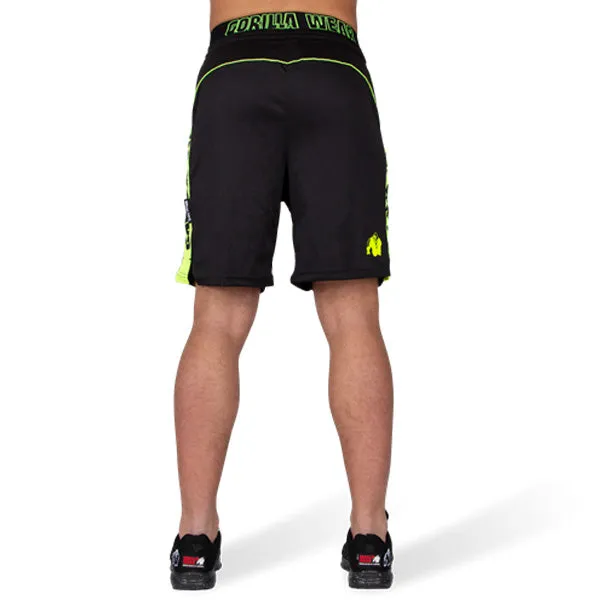 Gorilla Wear - Shelby Shorts - Black/Neon Lime