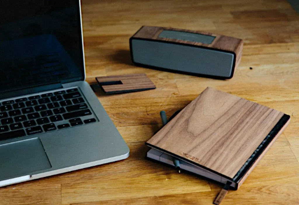 Handcrafted Wooden Journal / Planner (Laser-Engraved Simple Tree)