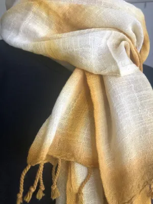 Handloomed Tie Dye Cotton Scarf