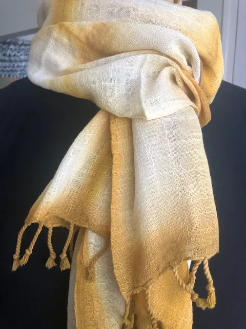Handloomed Tie Dye Cotton Scarf