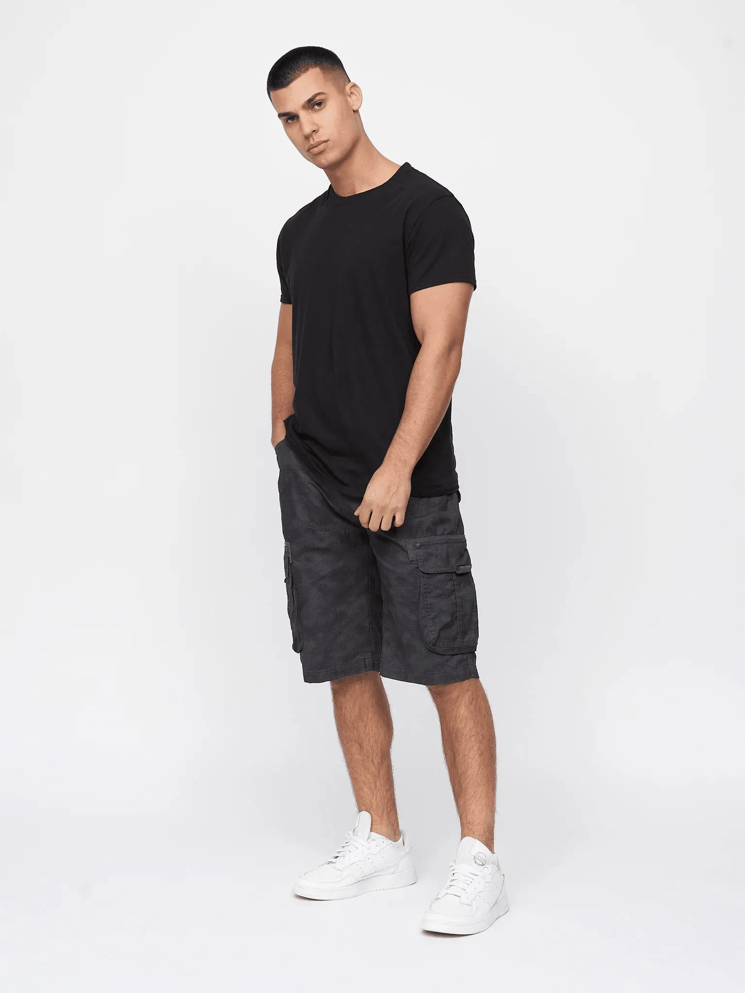 Hanwhere Combat Shorts Grey Camo