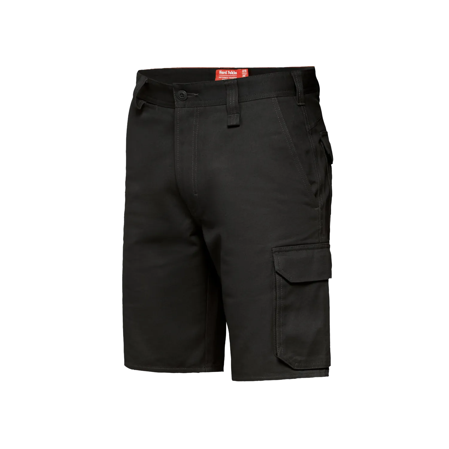 Hard Yakka Men's Foundations Drill Cargo Shorts - Black