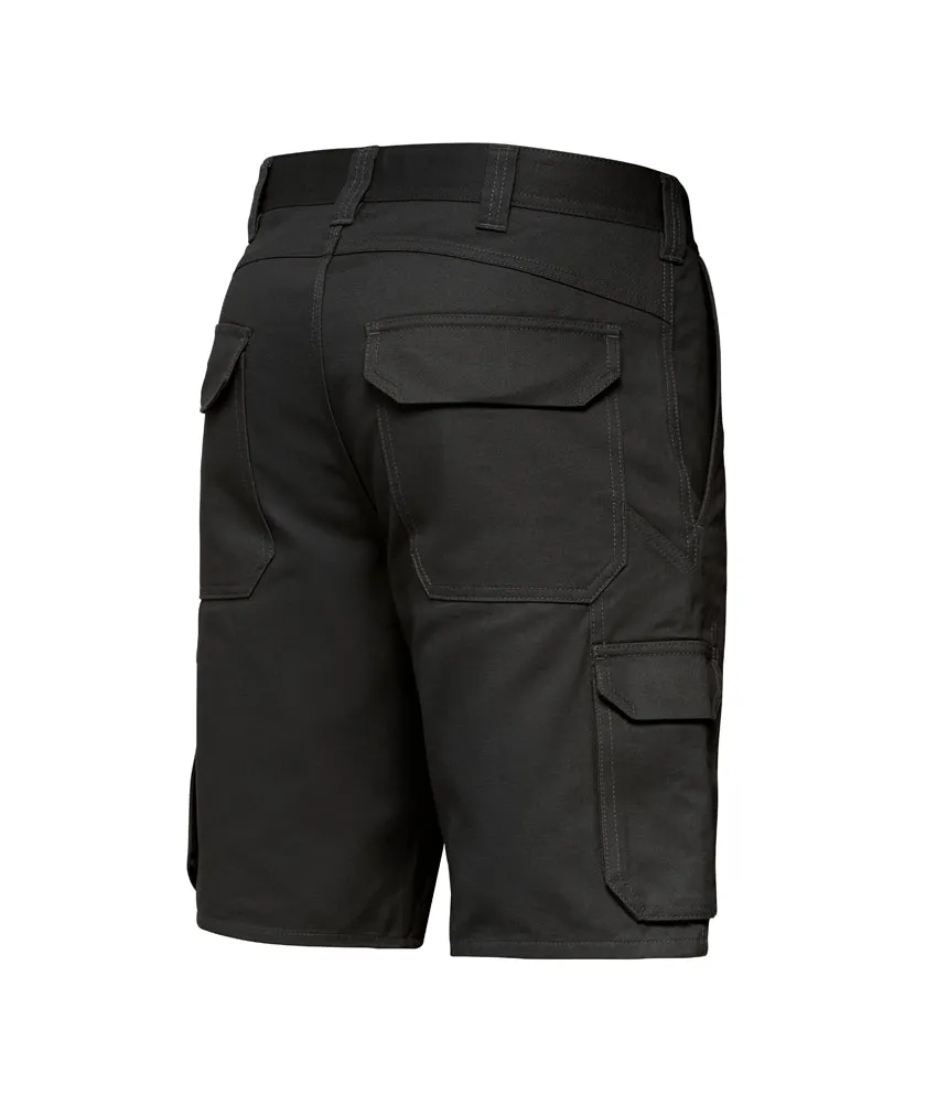 Hard Yakka Men's Foundations Drill Cargo Shorts - Black
