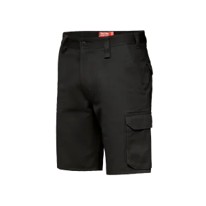 Hard Yakka Men's Foundations Drill Cargo Shorts - Black
