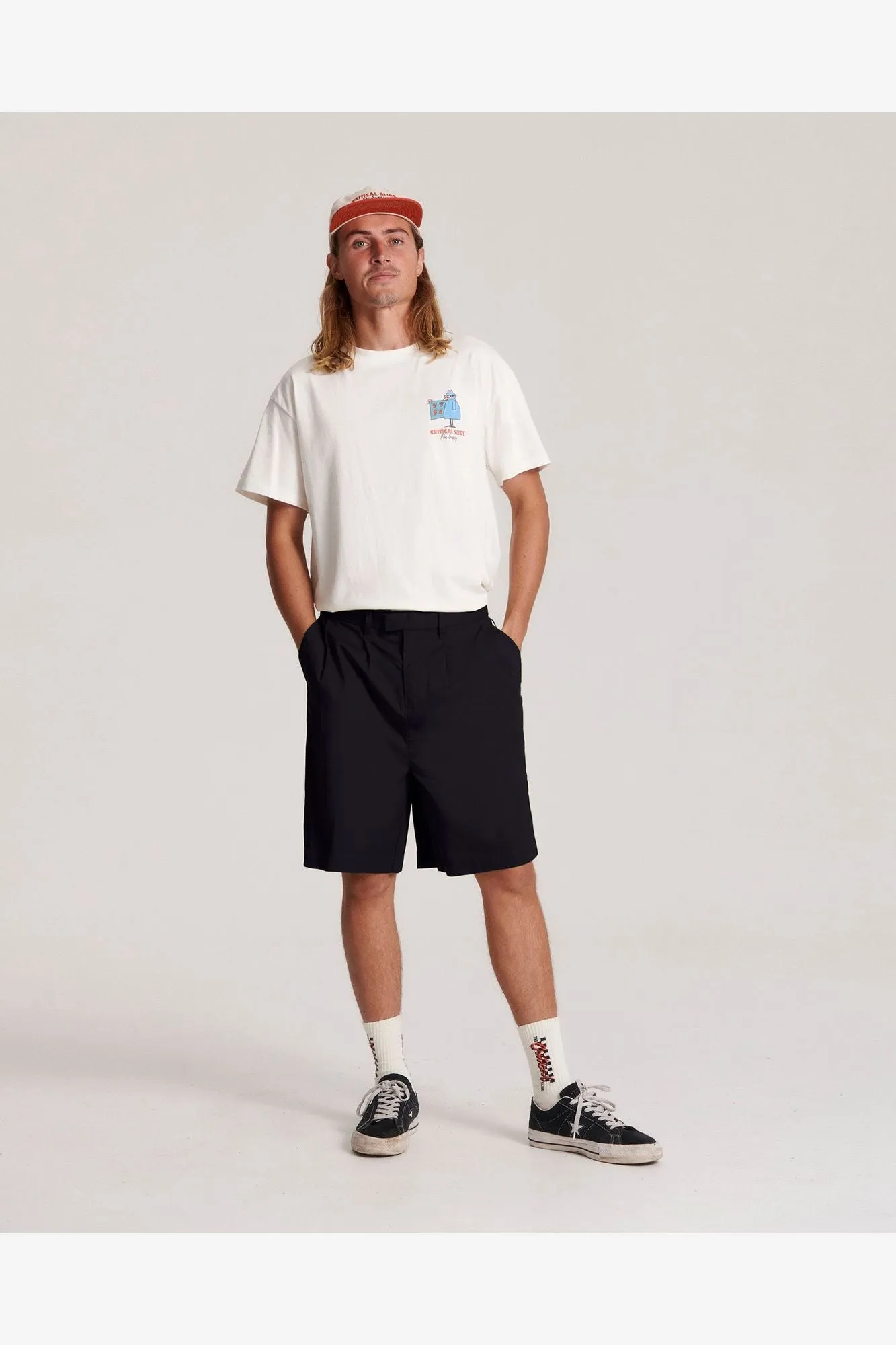 HARRO PLEAT SHORT - BLACK