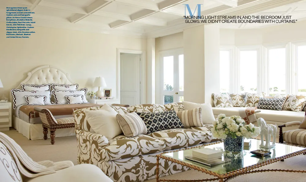 Home Couture Fabric: Prague - Custom Vapor on Tinted Belgian Linen / Cotton
