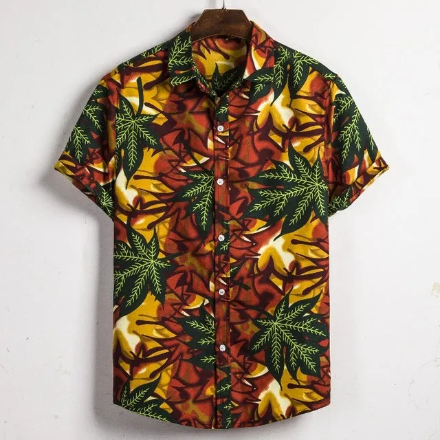 Hommes Dashiki lâche Blouse mode Tee hauts Bazin Riche africain inde décontracté t-shirt Ankara Homme à manches courtes imprimé rétro vêtements