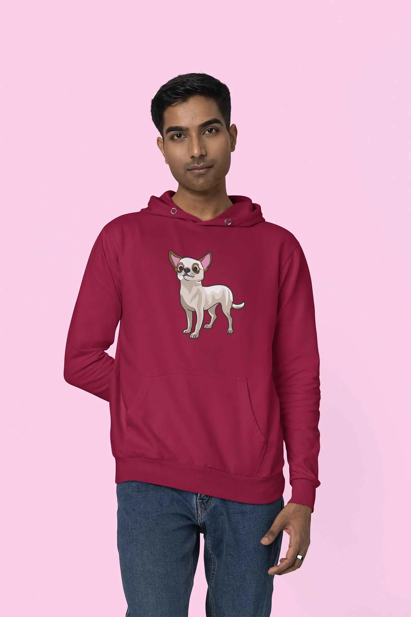 Hoodie (Men) - Chatty Chihuahua (12 Colours)