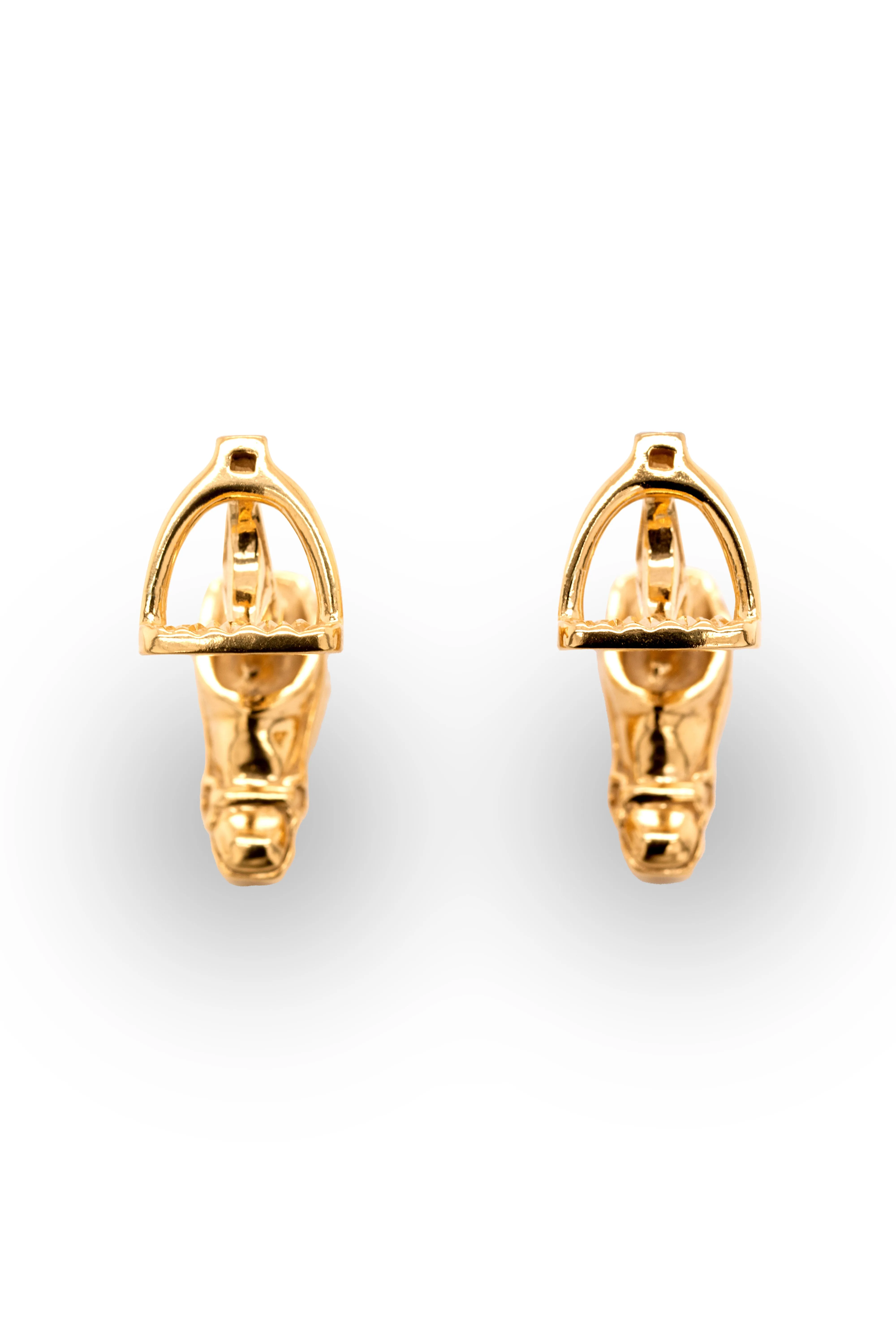 Horse & Stirrup Yellow Gold Vermeil Cufflinks