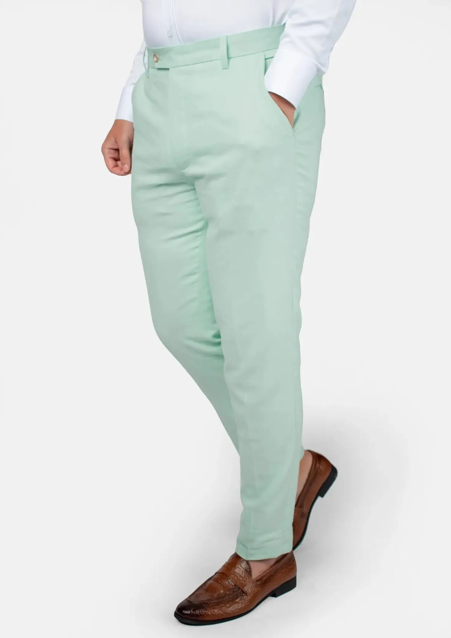 Hudson Mint Green Linen Blend Suit