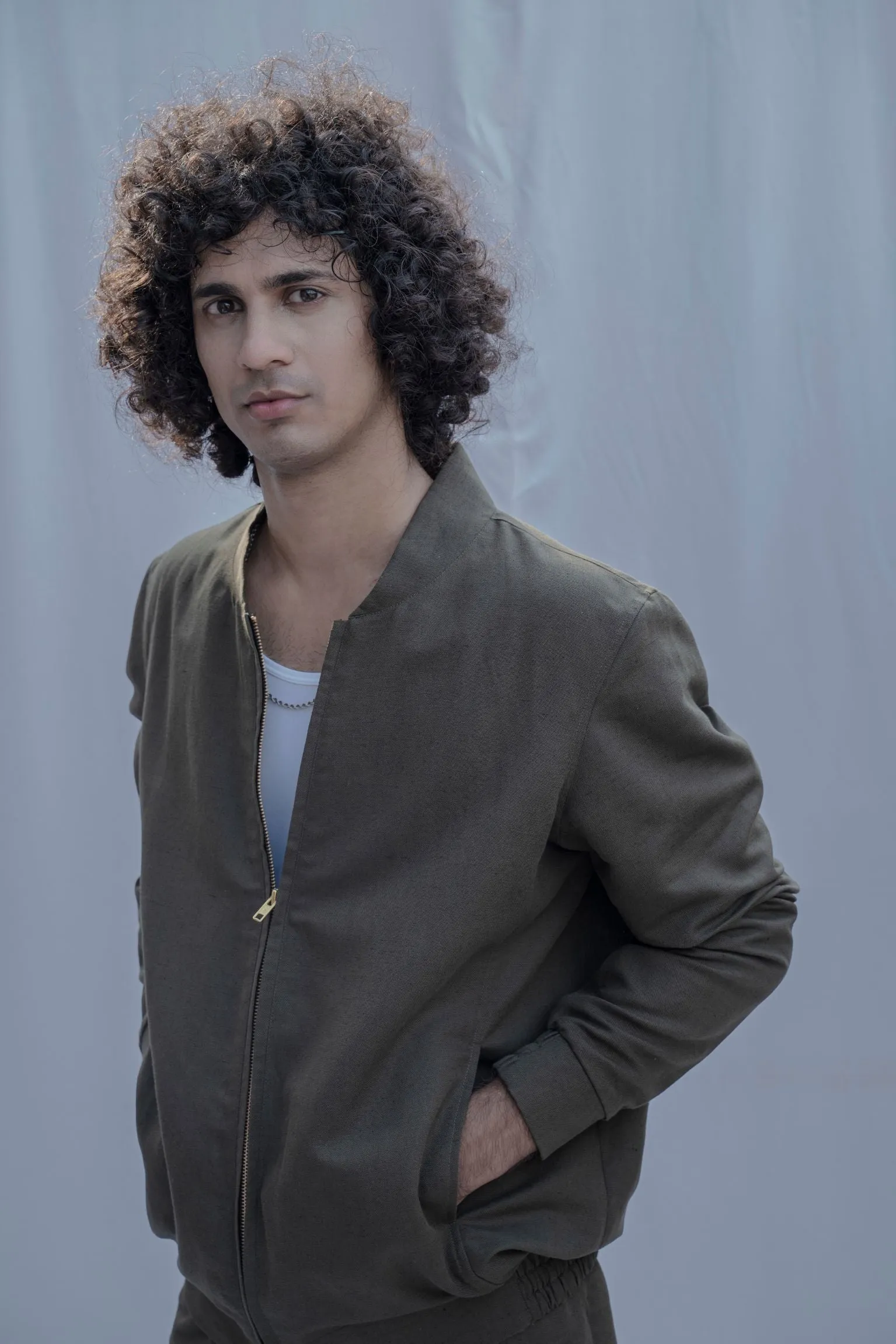 Ithaca - Olive Jacket Set