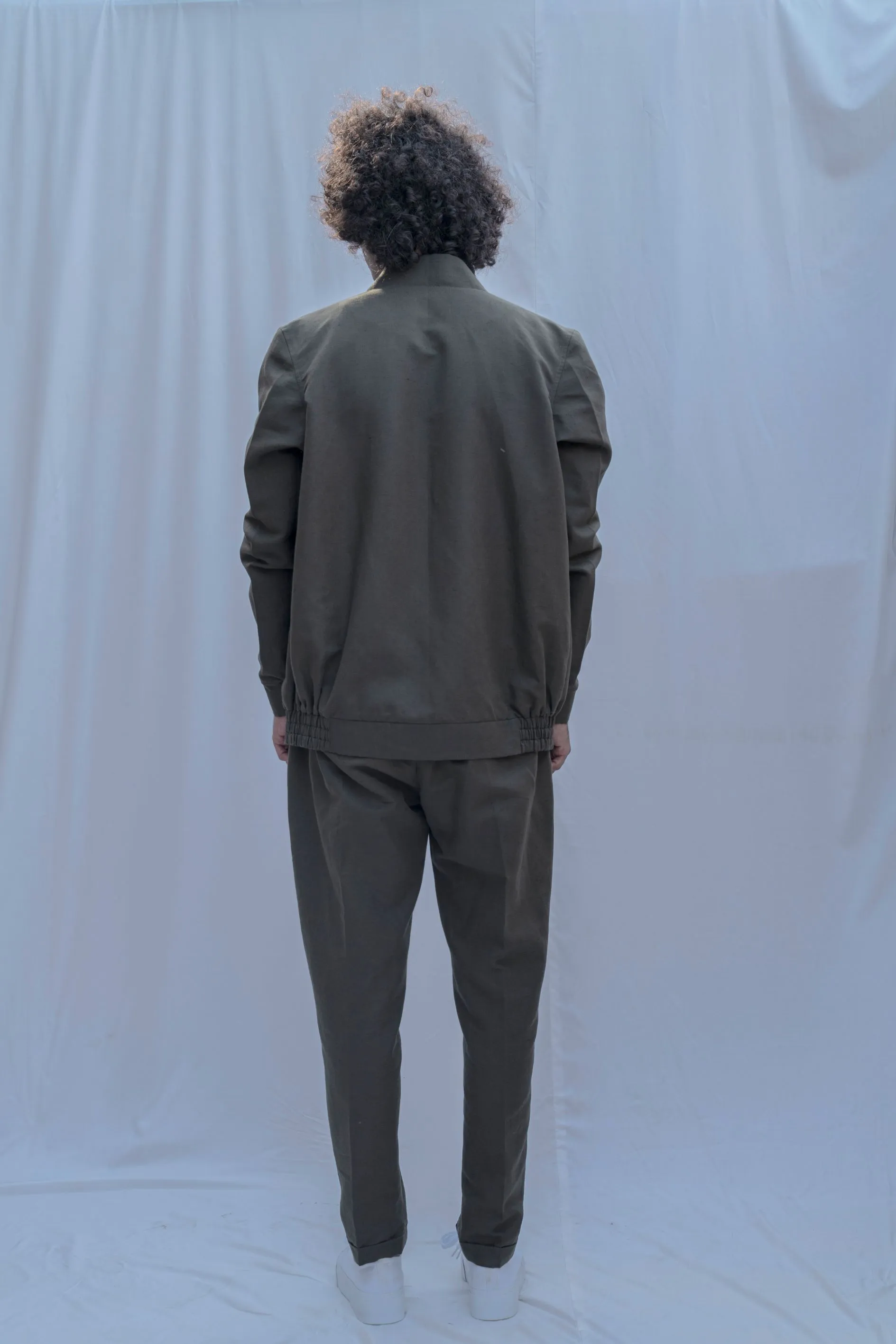 Ithaca - Olive Jacket Set
