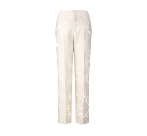 Ivory Flora Jacquard Women's Trousers