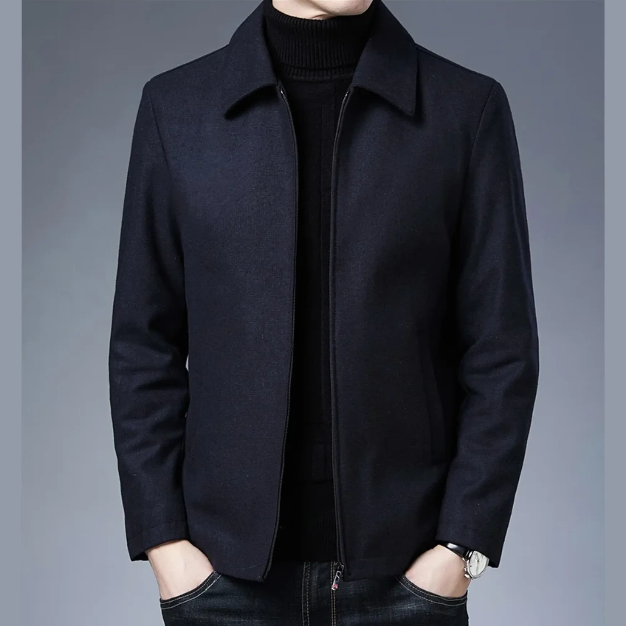 Jermaine - Men's Casual Zipper Jacket