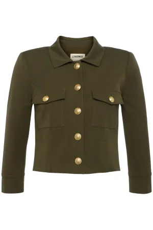Kumi Cropped Jacket | Ivy Green