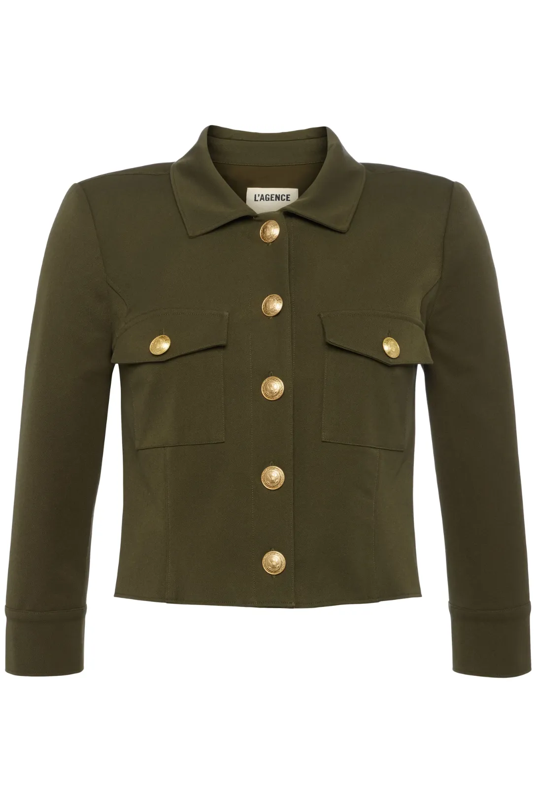 Kumi Cropped Jacket | Ivy Green
