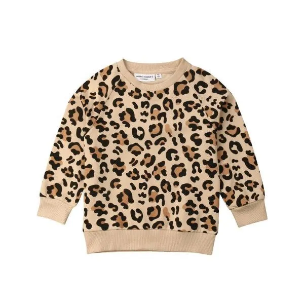 Leopard Print Kids Sweatshirt