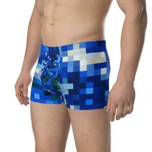 LGBT Mens Boxer Briefs - Blue Checked