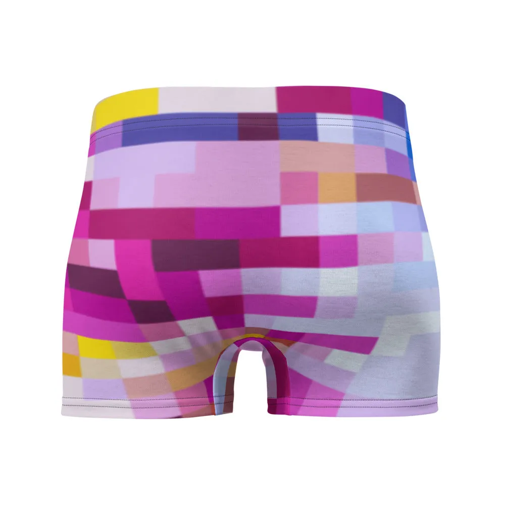 LGBT Mens Boxer Briefs - Rainbow Check