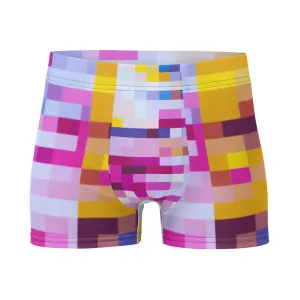 LGBT Mens Boxer Briefs - Rainbow Check