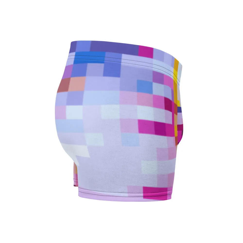 LGBT Mens Boxer Briefs - Rainbow Check
