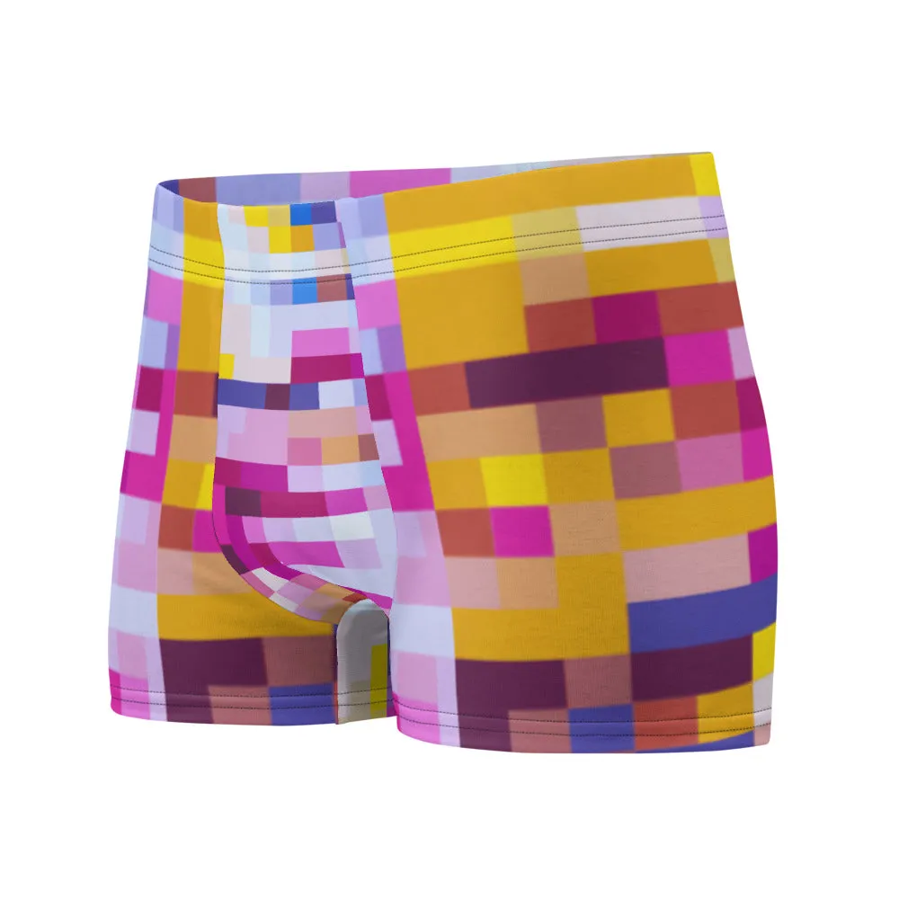 LGBT Mens Boxer Briefs - Rainbow Check