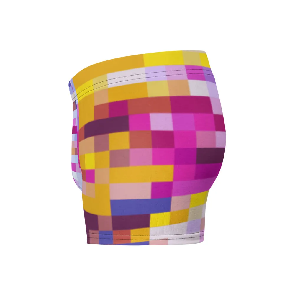 LGBT Mens Boxer Briefs - Rainbow Check