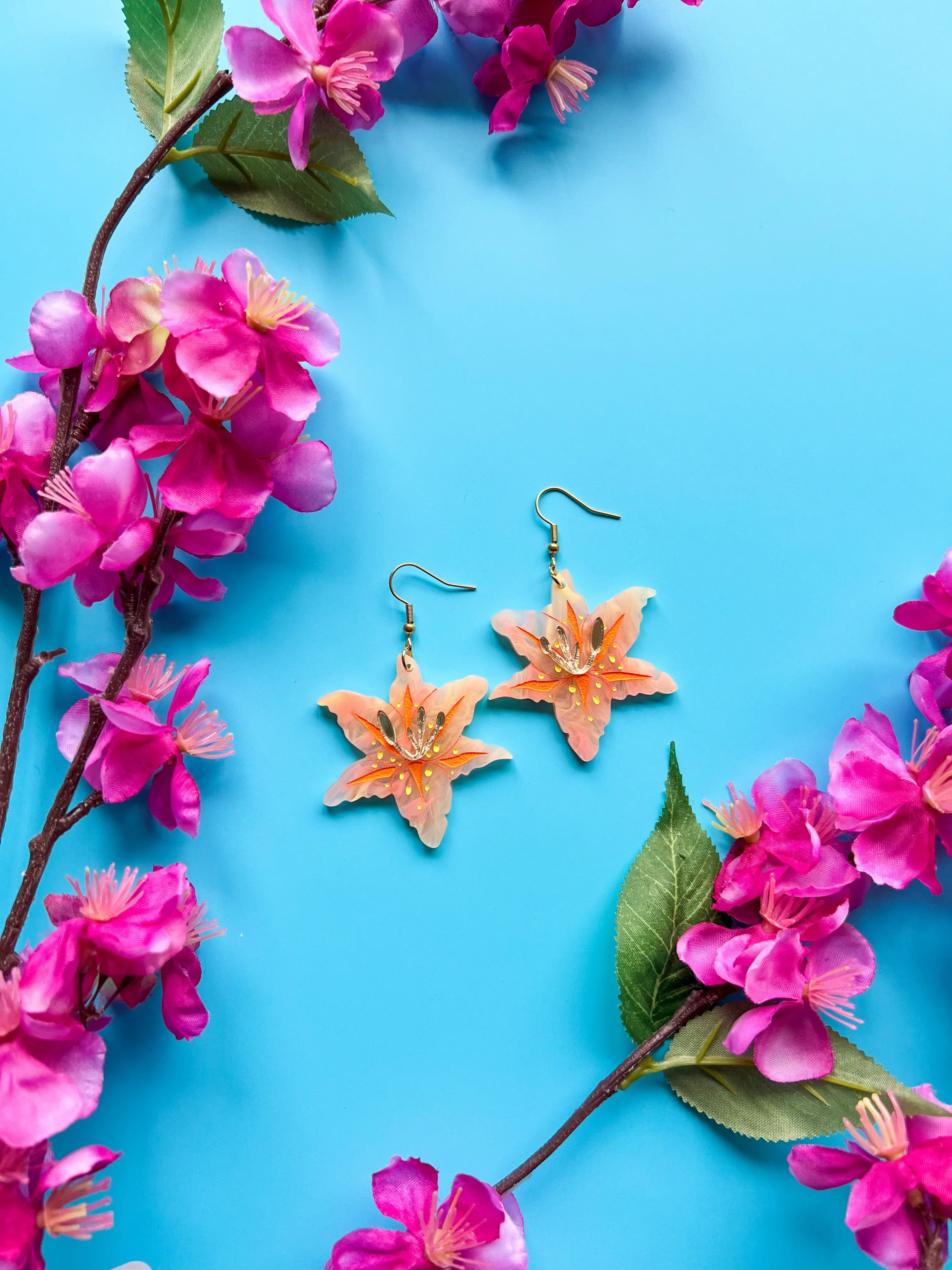 Lily Earrings (orange or white)