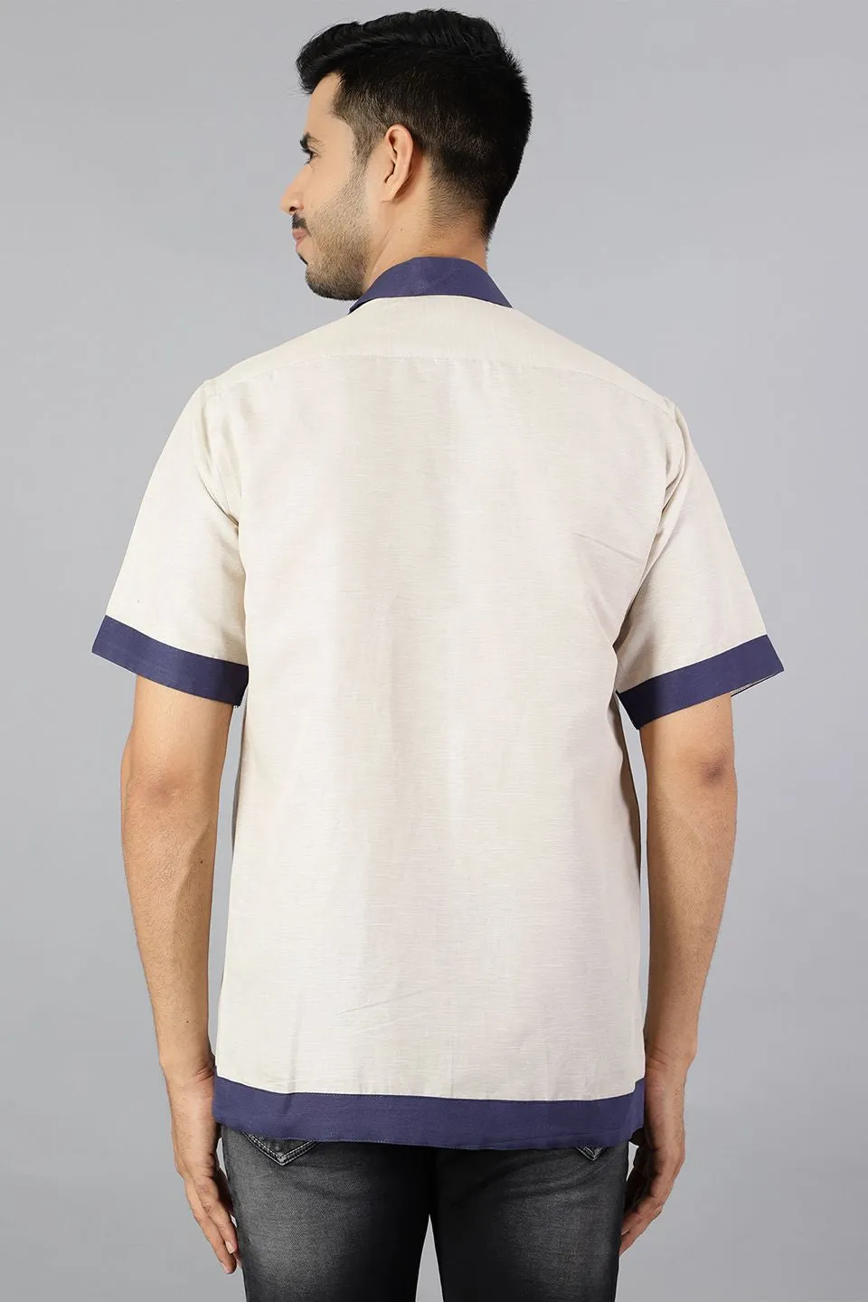 Linen Cotton Cream Shirt
