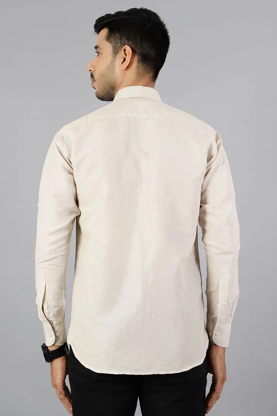 Linen Cotton Cream Shirt