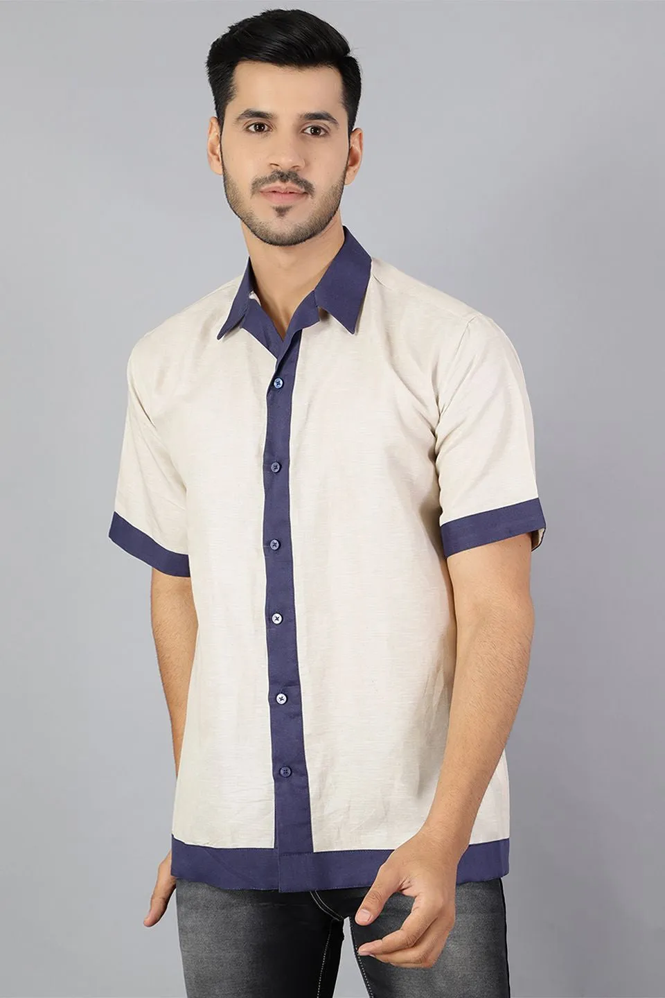Linen Cotton Cream Shirt