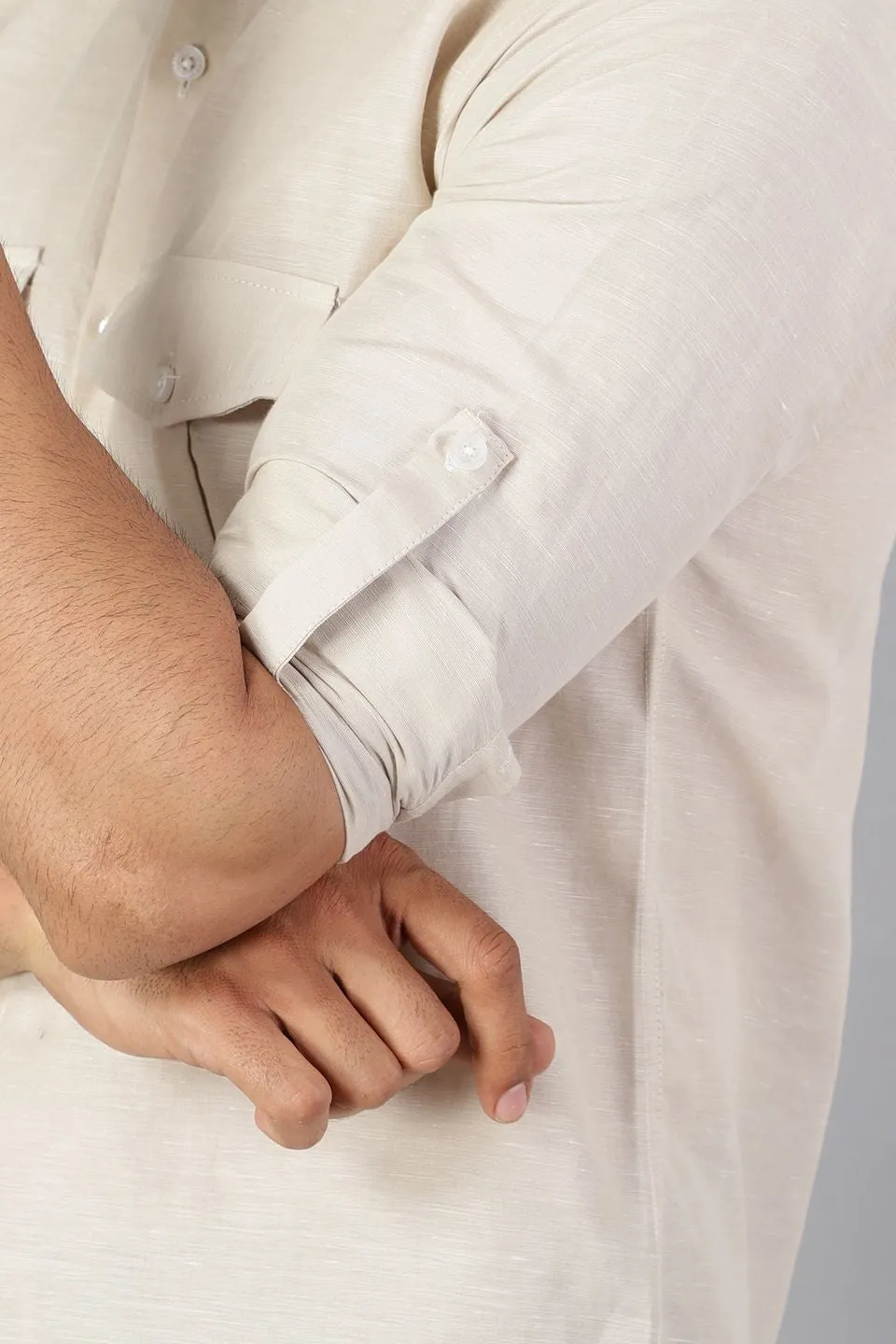 Linen Cotton Cream Shirt