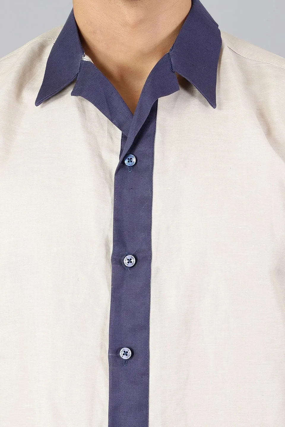 Linen Cotton Cream Shirt