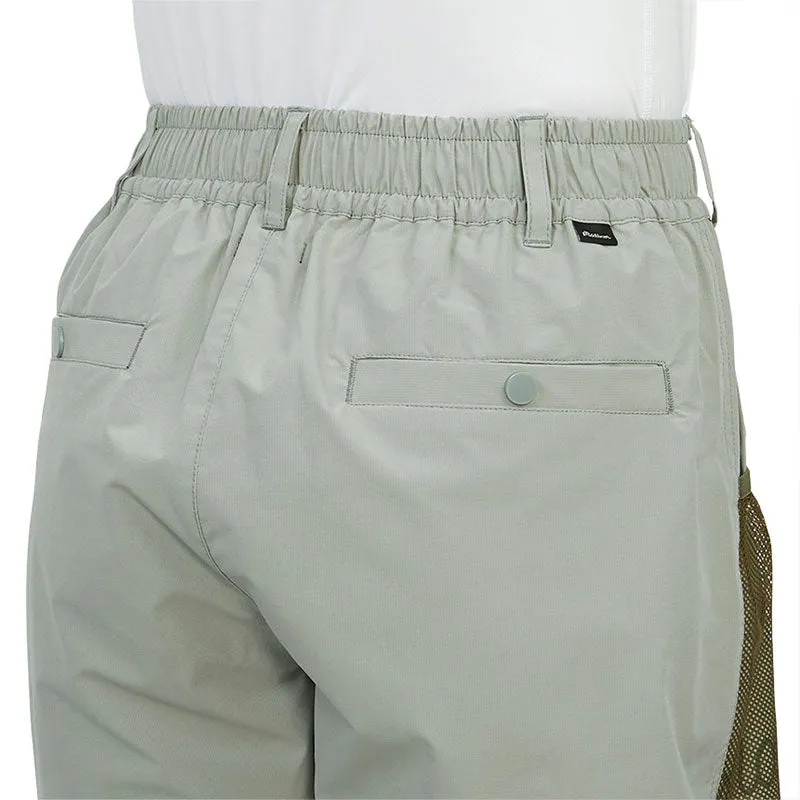 MALBON GOLF Basket Pocket Men's Shorts (Sea Grass)