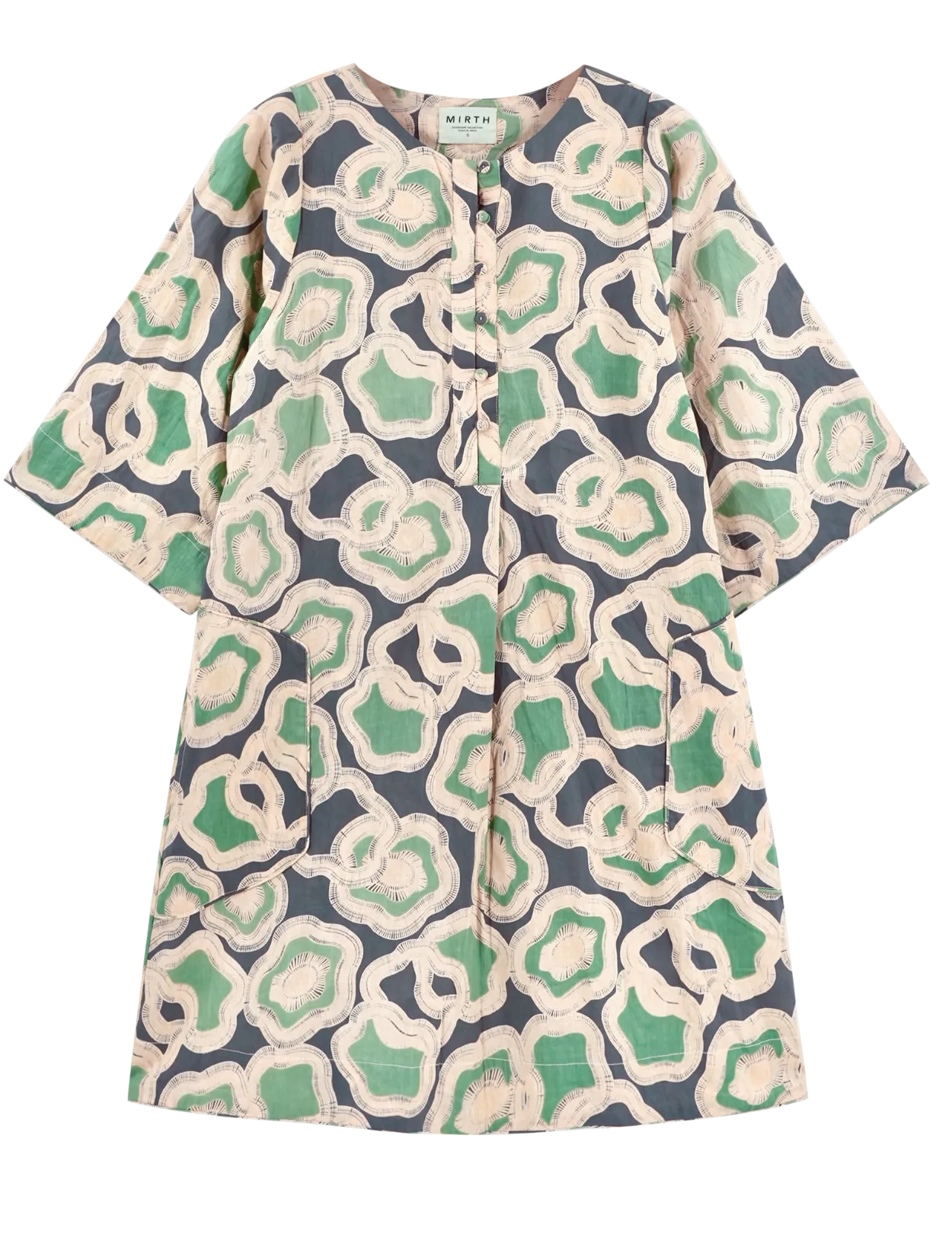 Manila Short Dress in Marine Puddles
