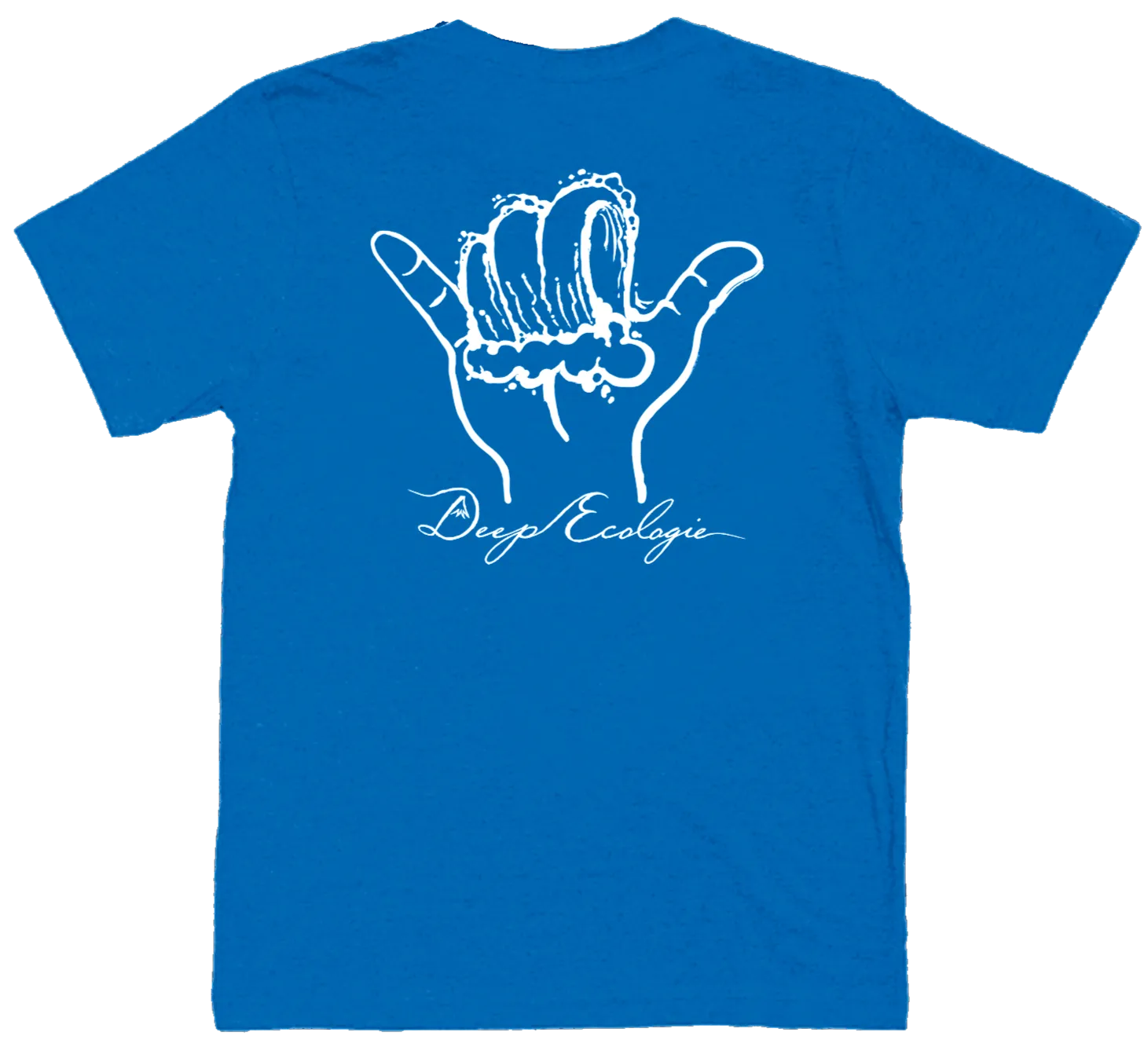 Marine Blue Organic Shaka Wave Tee