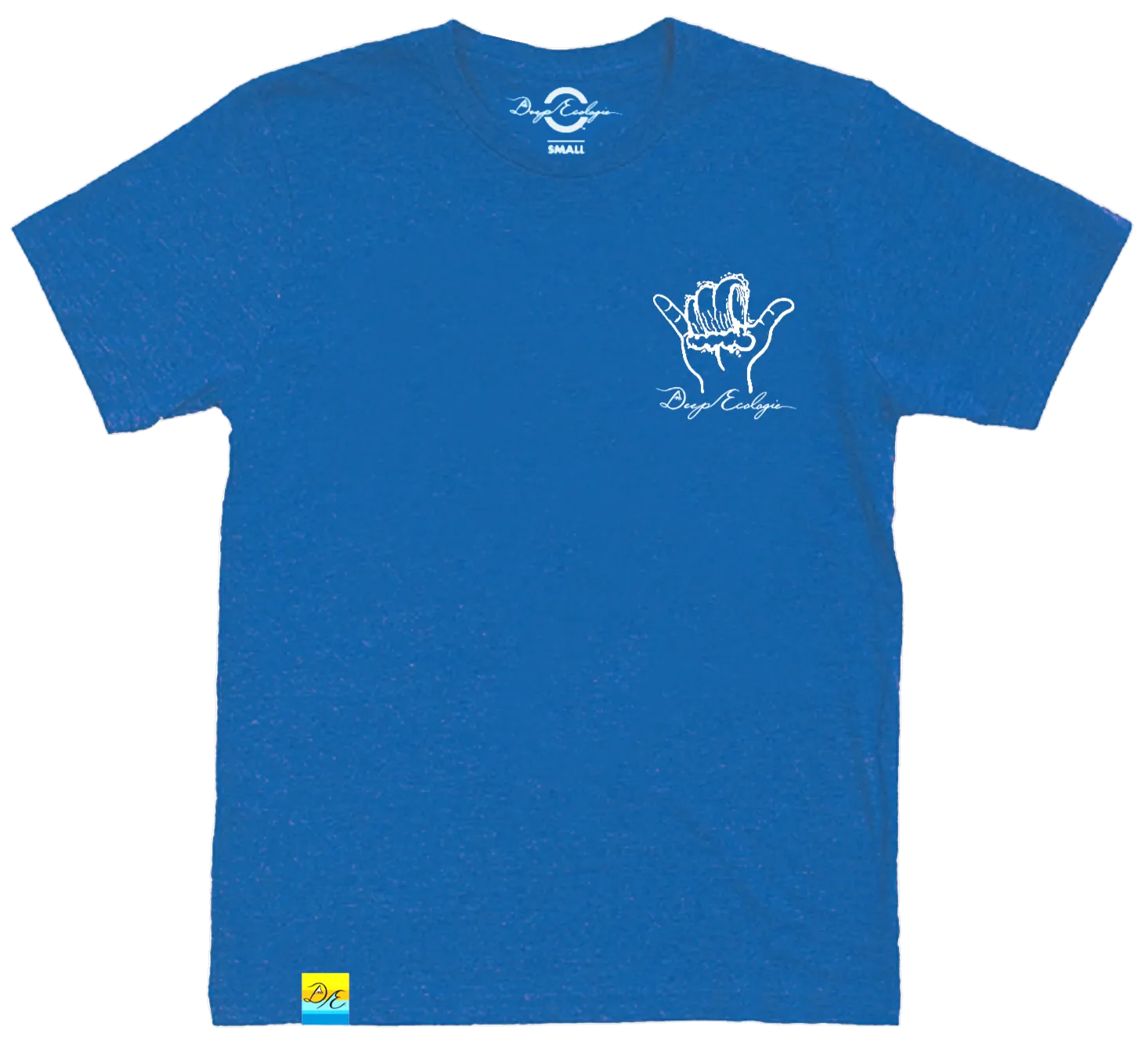Marine Blue Organic Shaka Wave Tee