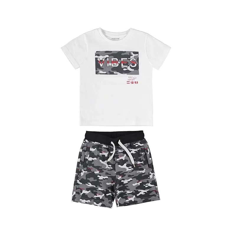 Mayoral Camouflage Two Piece Set