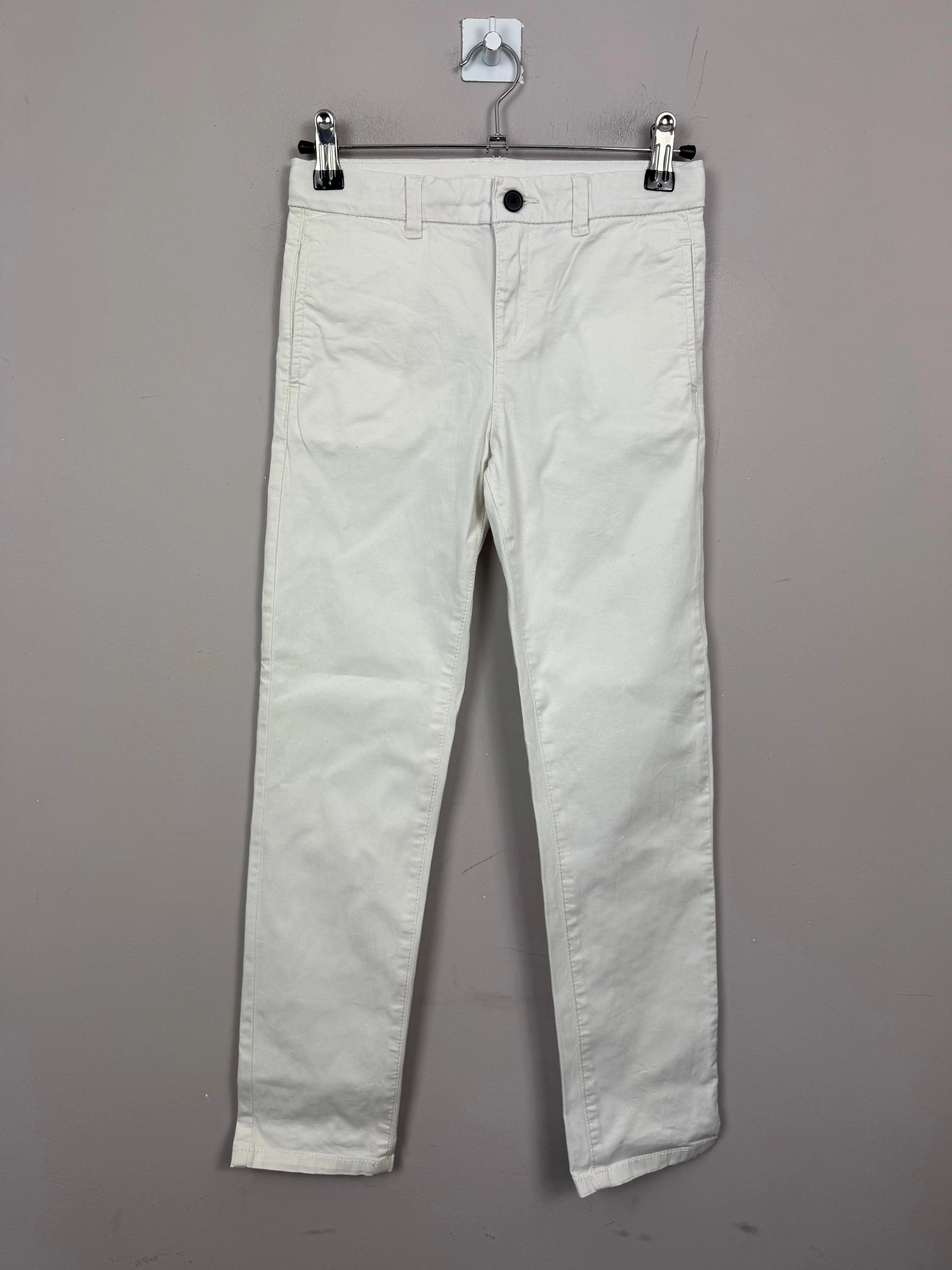 Mayoral Off White Cotton Trousers 8y
