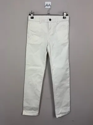 Mayoral Off White Cotton Trousers 8y