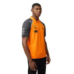 McLaren F1 Men's Replica Team Polo Shirt | Papaya | 2025