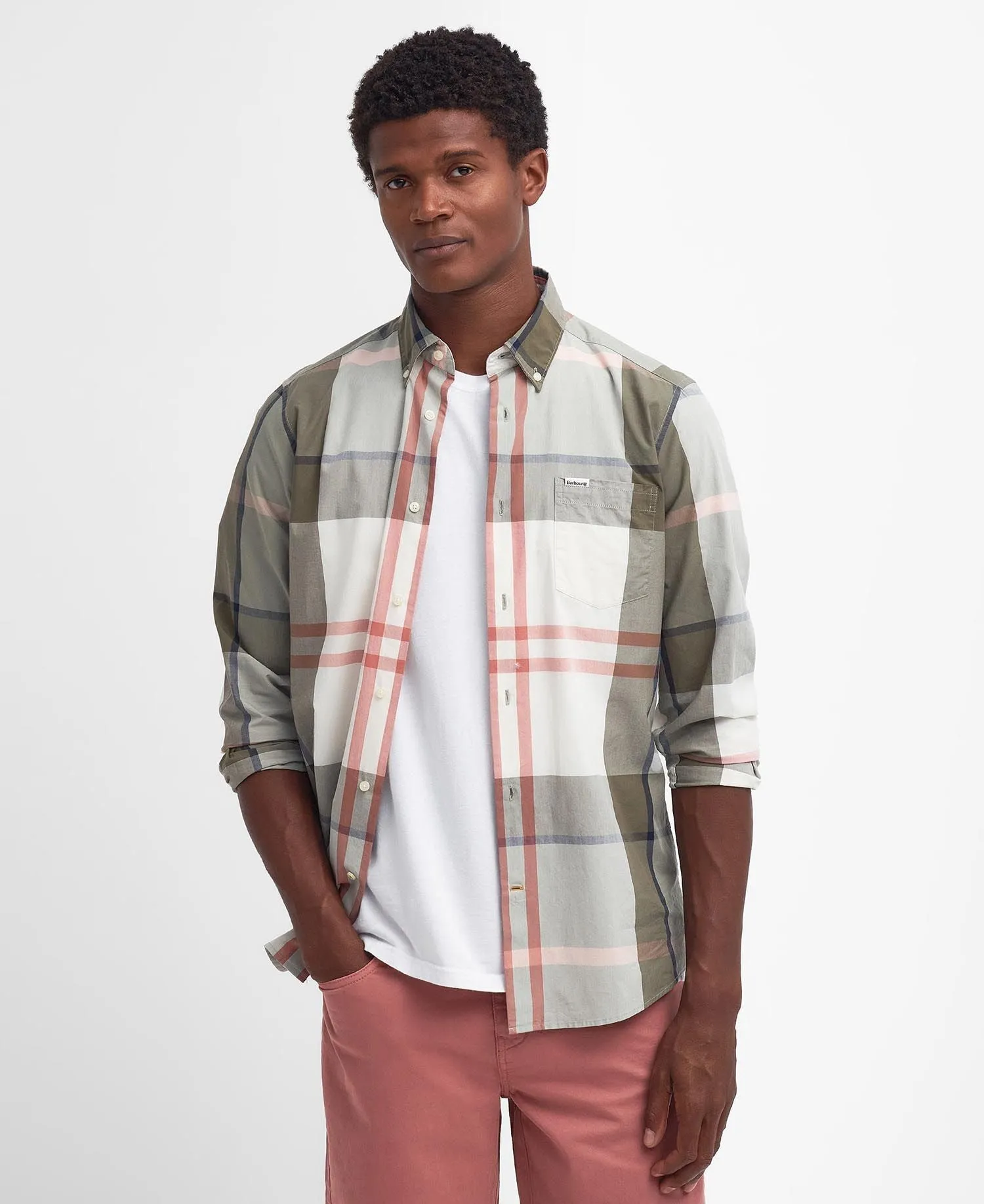 Men's Barbour | Harris Tailored Shirt | Glenmore Olive Tartan