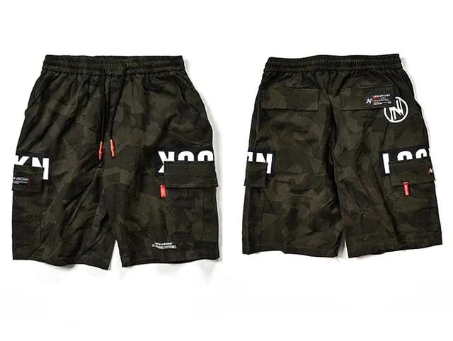 Mens Camouflage Cargo Summer Shorts